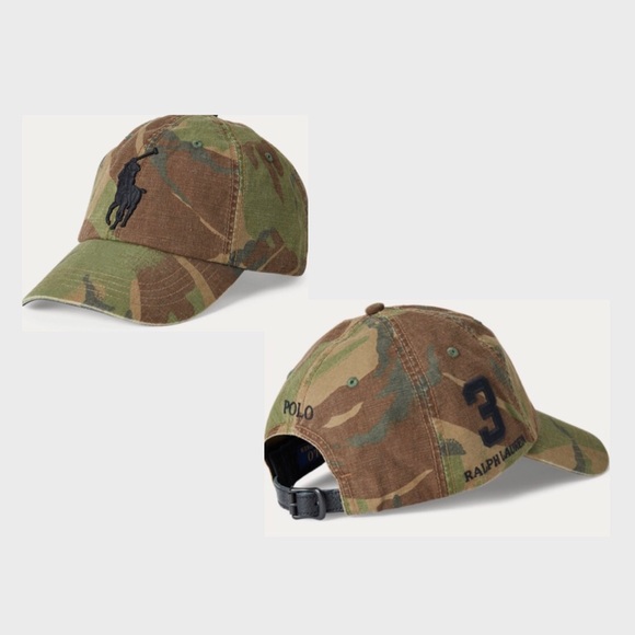 ralph lauren camo baseball cap